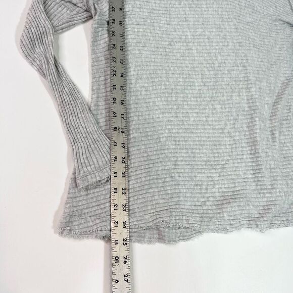 Free People We The Free Pullover Sweater Women's Medium Cowl Neck Rib Split Back - Picture 4 of 10